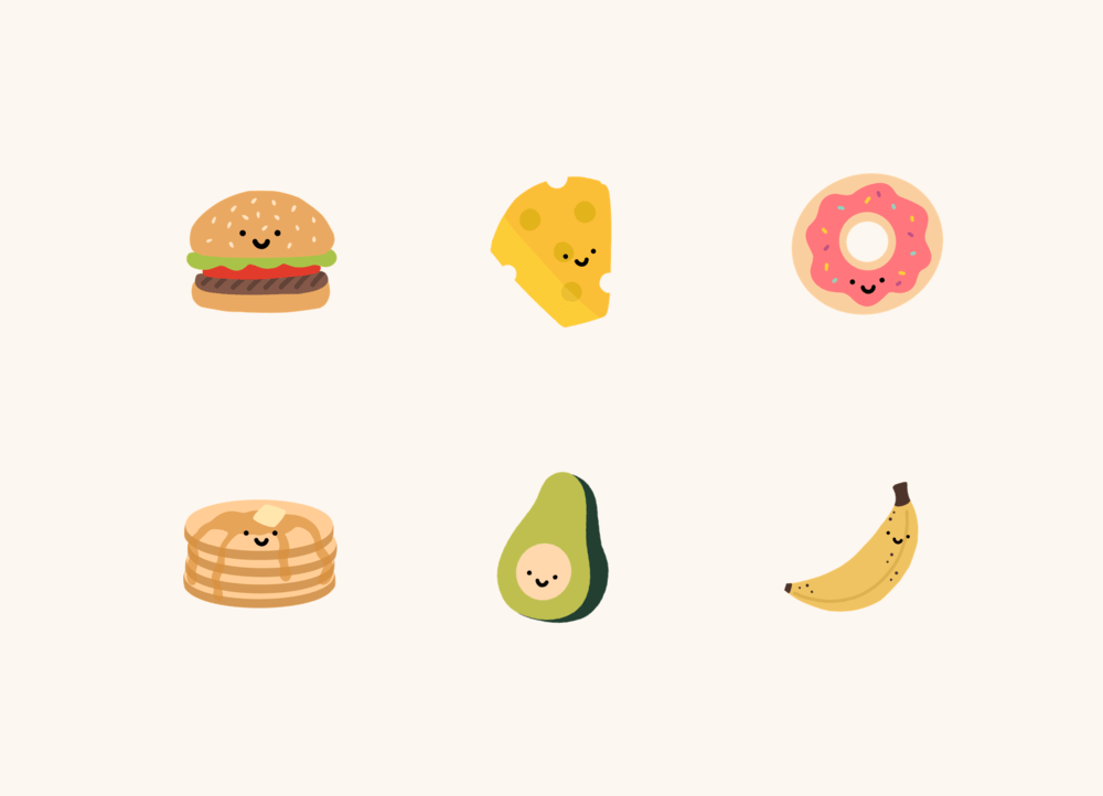 Cutie Food Logo - Cutie Foodie Series — Minna May Design & Illustration – by Minna So