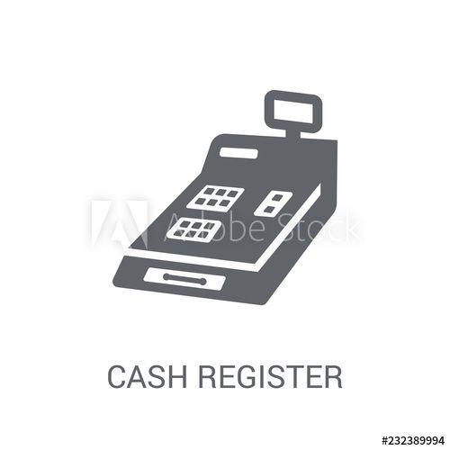 Cash Register Logo - Cash register icon. Trendy Cash register logo concept on white ...