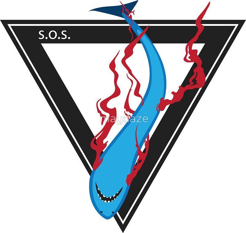 Shark in Triangle Logo - save our sharks triangle' Sticker by maydaze | polisci | Pinterest ...