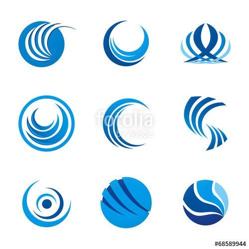 Round Swirl Logo - corporate logo circle swirl round vector design