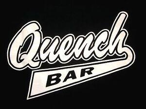 Softball Bar Logo - QUENCH BAR med T shirt Youngstown neighborhood dive Ohio softball