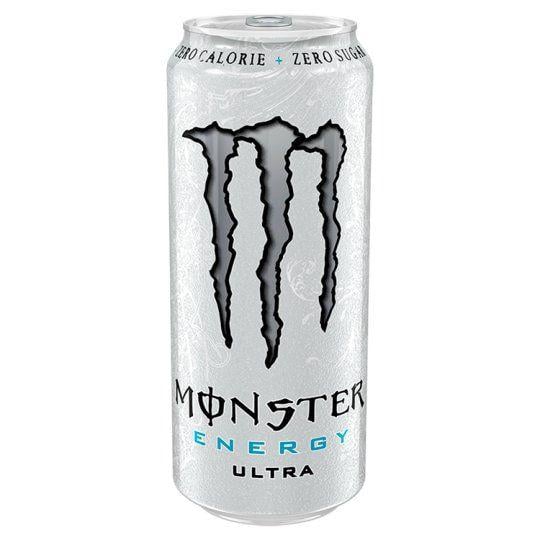 Black and White Monster Logo - Monster Energy Ultra 500Ml - Tesco Groceries
