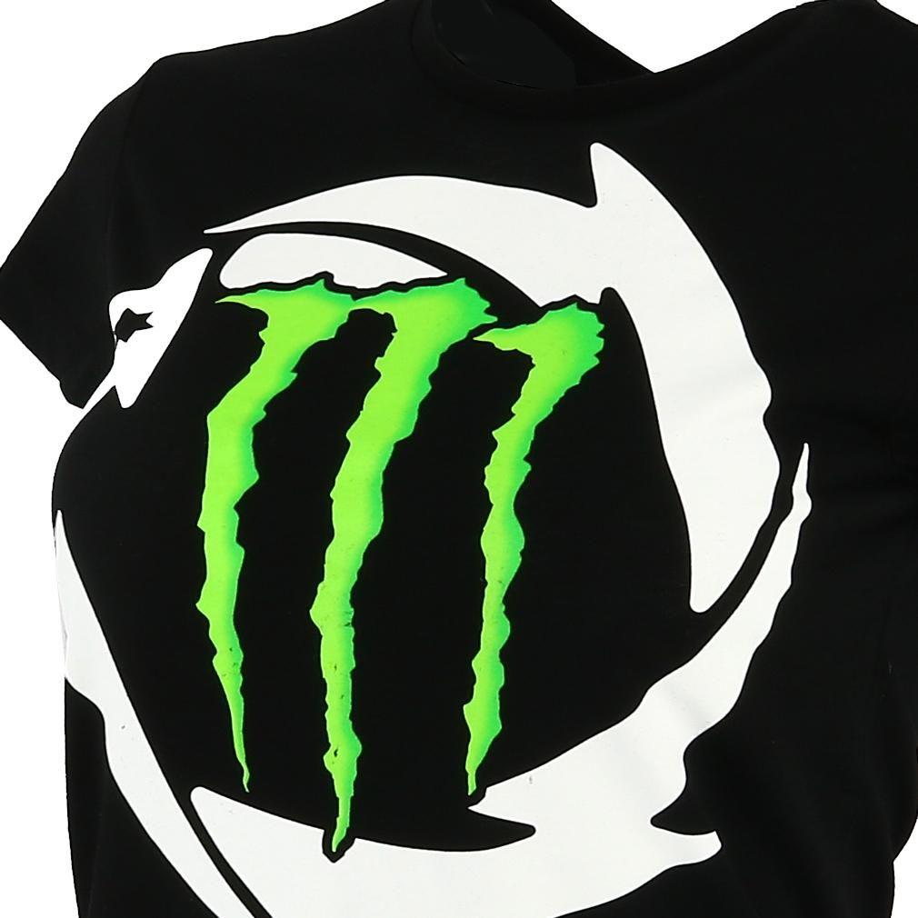 Black and White Monster Energy Logo - Jorge Lorenzo JL99 T Shirt Monster Energy Women's Black Official