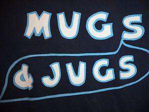 Softball Bar Logo - MUGS & JUGS BAR SOFTBALL TEAM JERSEY t shirt sz M VGC baseball