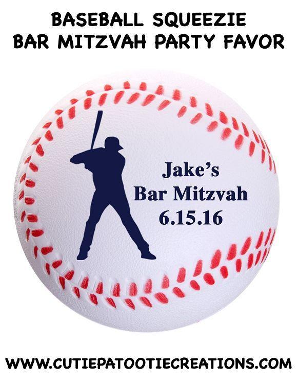 Softball Bar Logo - Baseball Logo Bar Mitzvah Party Favor - Stress Reliever | Baseball ...