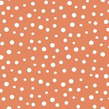 White and Orange Dots Logo - Susybee Monotone Dots White Orange Purrl Cat
