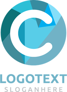 Blue Letter Logo - Round blue letter C Logo Vector (.EPS) Free Download