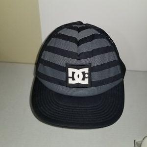 Black Striped Logo - DC Shoe Co Official Polyester Snapback Black Striped Logo Hat Cap ...