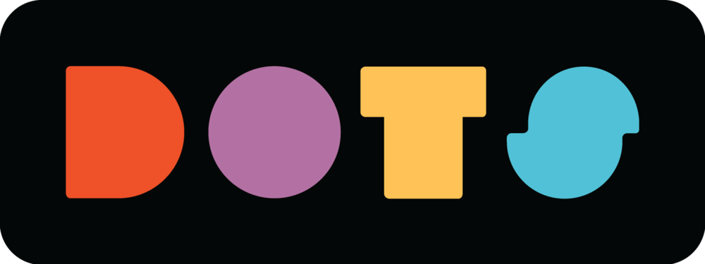 White and Orange Dots Logo - Logo — Dots Press Kit