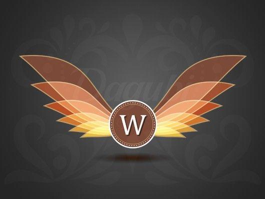 Wings as Logo - Vector - Colorful Wings Logo