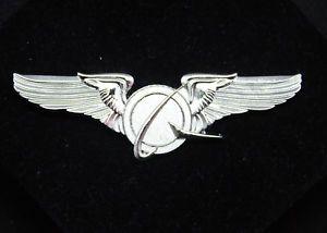 Wings as Logo - Boeing Logo WINGS SILVER LARGE Wing Pin for Pilot Crew as uniform