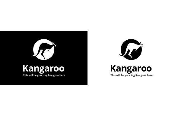 Black and White Kangaroo Logo - Kangaroo Logo Template ~ Logo Templates ~ Creative Market