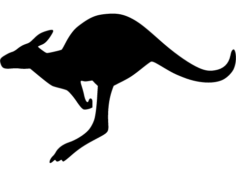 Black and White Kangaroo Logo - Kangaroo Symbol - Decals by TezzaMcJ | Community | Gran Turismo Sport