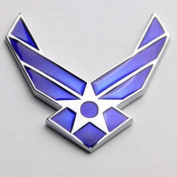 USAF Logo - Amazon.com: Btopars 3D USAF Logo Air Force Wings Airman Metal Cars ...