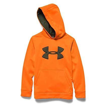 Orange Under Armour Camo Logo - Under Armour Youth Camo Big Logo Hoody: Sports & Outdoors