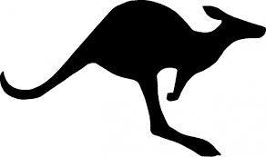 Black and White Kangaroo Logo - Image result for kangaroo silhouette clipart black and white ...