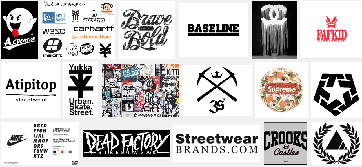 Streetwear Logo - Streetwear Logo Ideas. Logo Font Ideas Inspiration Board. Logos