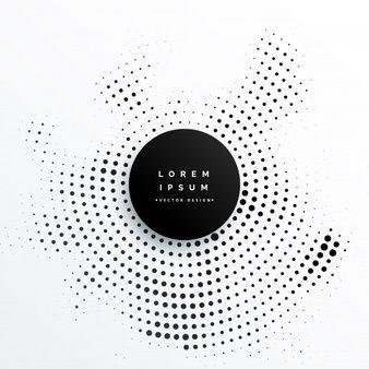 White with Black Dot Circle Logo - Halftone Circle Vectors, Photos and PSD files | Free Download