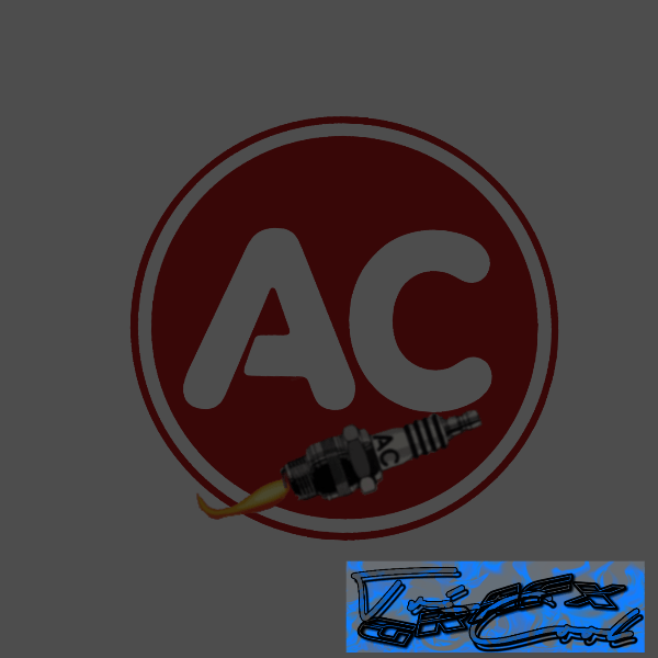 AC Racing Spark Plugs Logo - AC Spark Plug Round Logo with Spark Plug Art | Stunod Racing