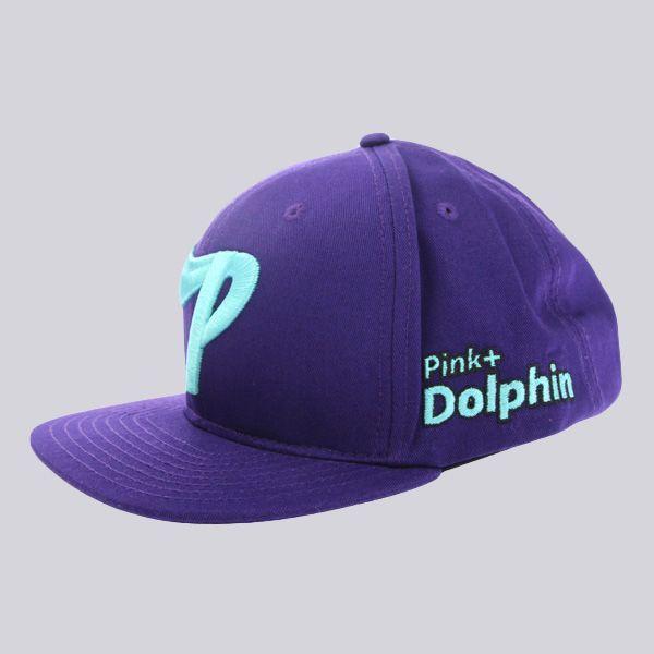 Pink Dolphin P Logo - Pink Dolphin P Logo Snapback Cap Purple | Pink Dolphin Caps