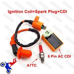 AC Racing Spark Plugs Logo - Scooter Racing Ignition Coil AC CDI Spark Plug Chinese GY6 50 125 ...