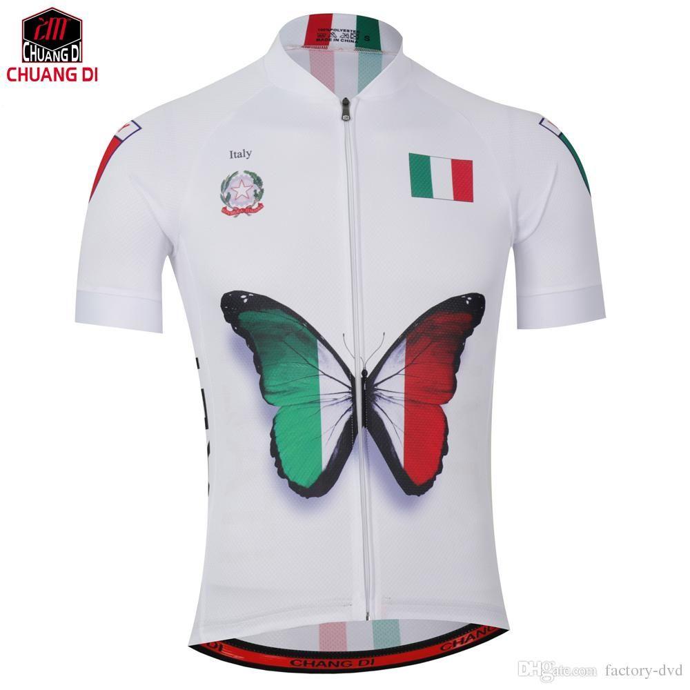 Italian Sportswear Logo - New Mens Cycling Jersey Comfortable Bike Bicycle Shirt Italian Flag