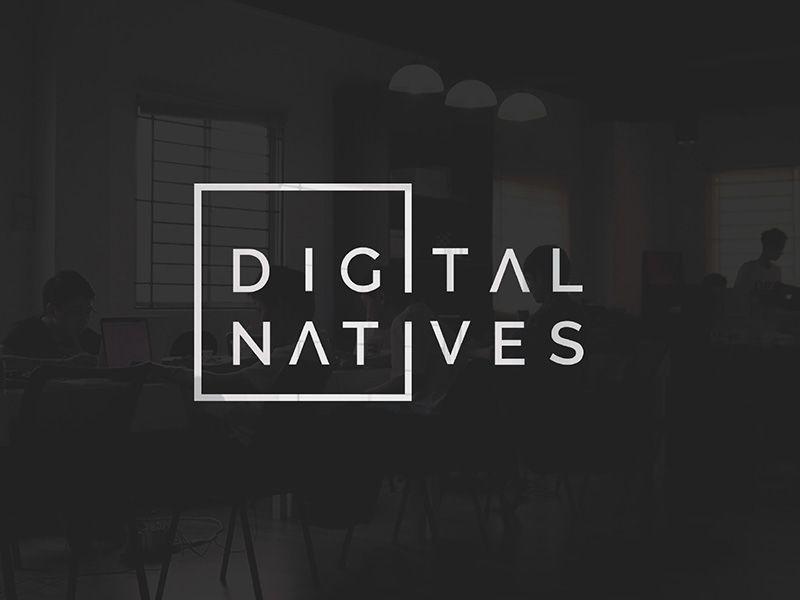 Grey Digital Logo - Digital Natives Logo Design