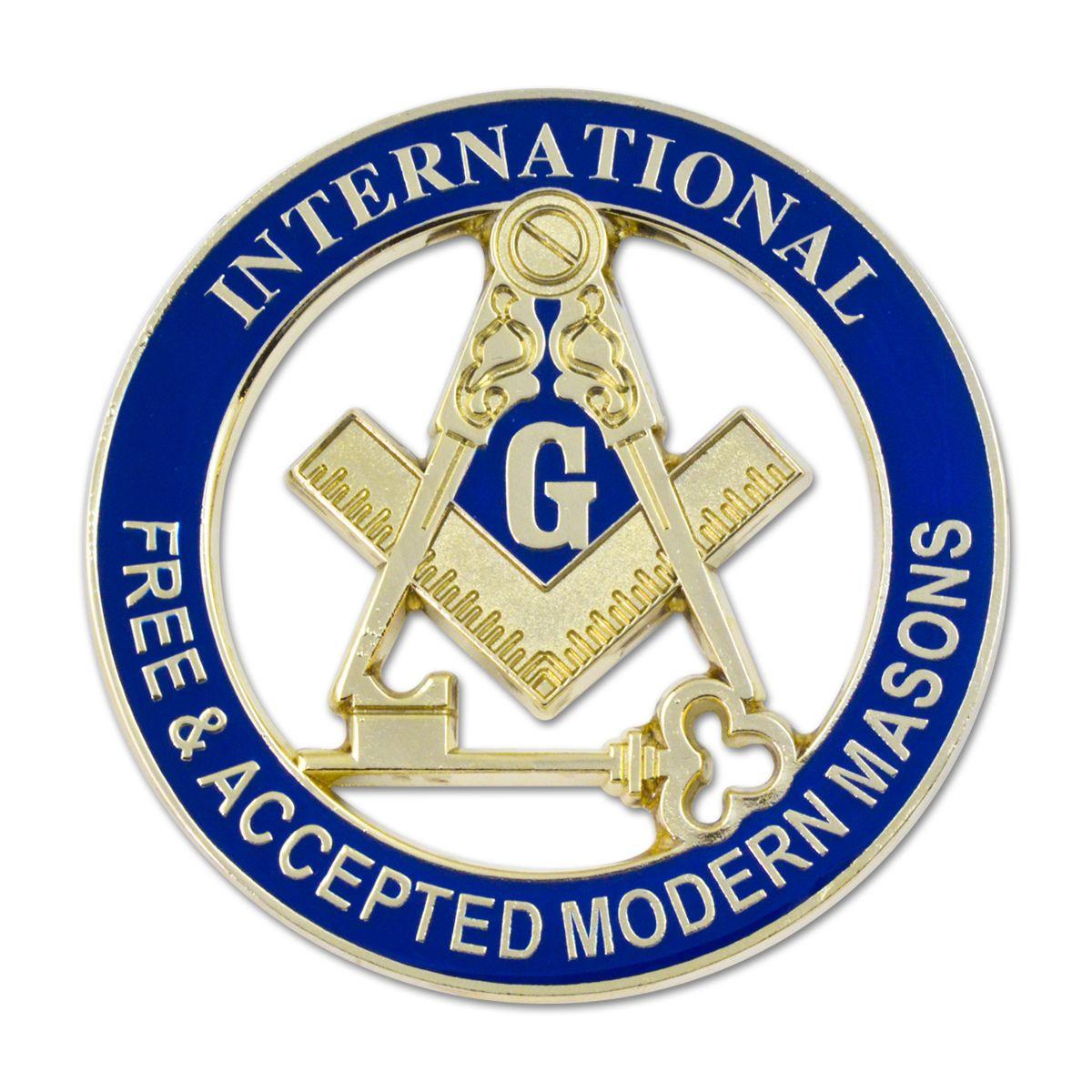 Round Blue Logo - International Free & Accepted Modern Masons Round Blue and Gold ...