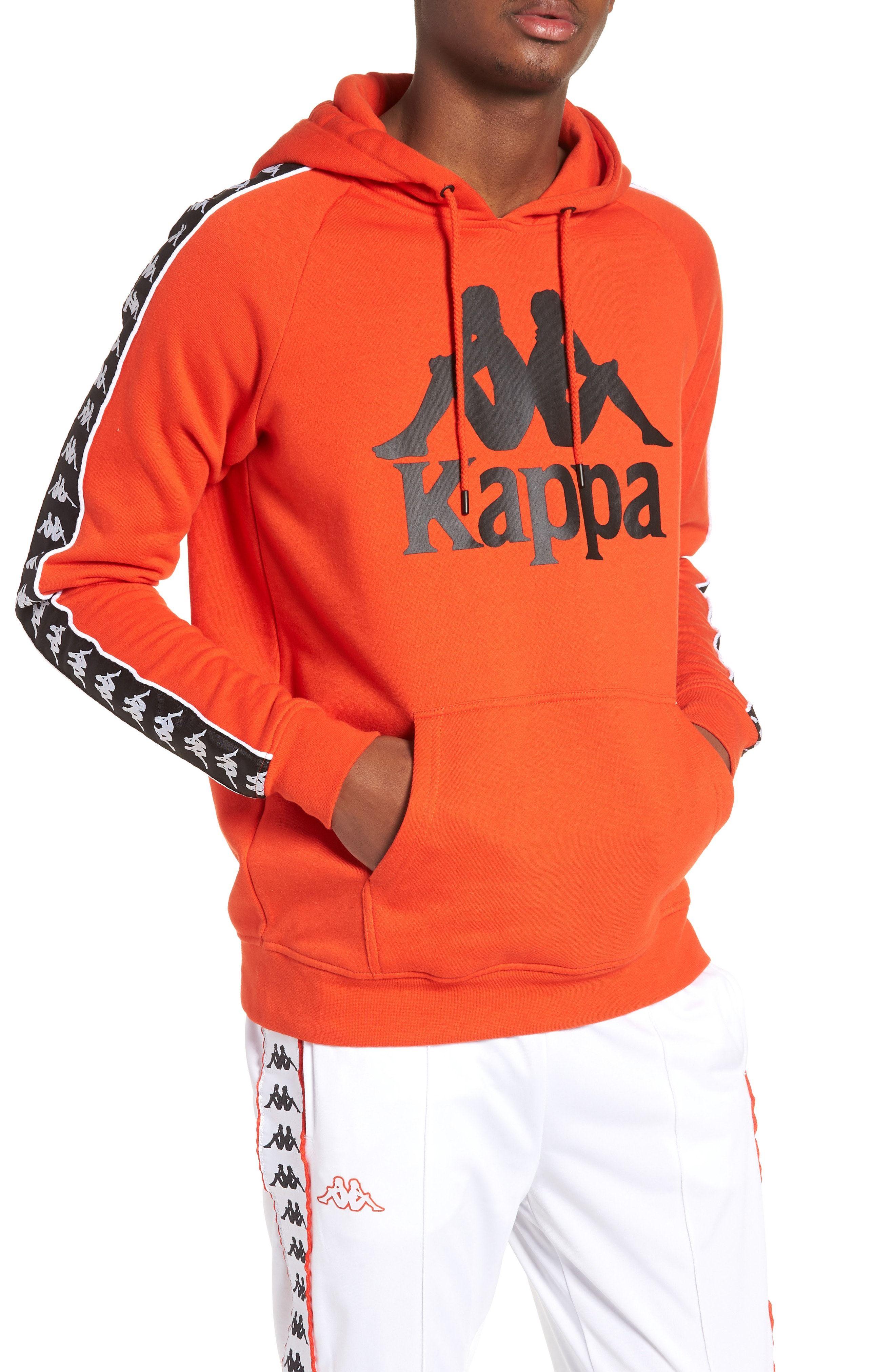 Italian Sportswear Logo - Kappa Banda Graphic Hoodie In Red/ Orange | ModeSens