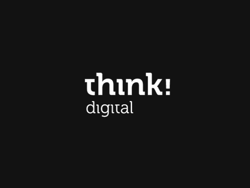 Grey Digital Logo - Think! Digital logo animation