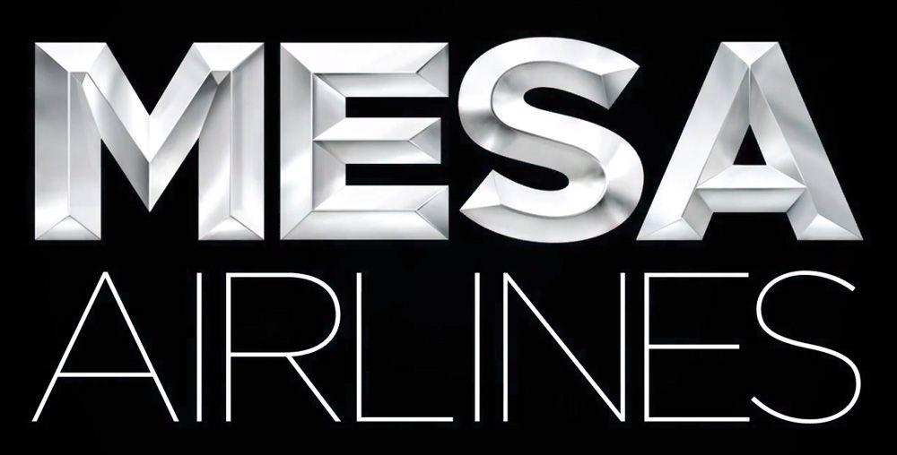 Black Airline Logo - Brand New: New Logo for Mesa Airlines