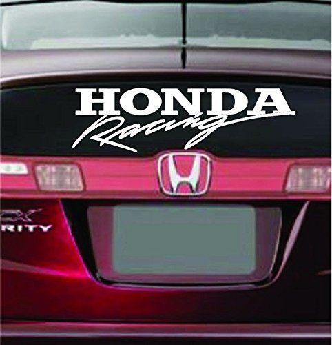 Vinyl Racing Logo - HONDA RACING LOGO VINYL STICKER CAR DECAL BUMPER VARIOUS