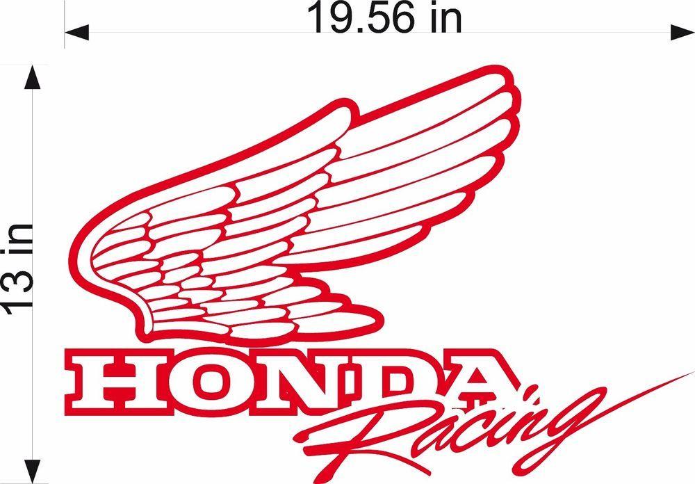 Vinyl Racing Logo - Honda Racing Logo / 20 Cut Vinyl Vehicle Motorcycle Graphic Decal