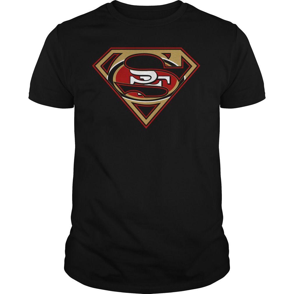 49ers Superman Logo - San Francisco 49ers Superman Logo T-Shirt - Buy T-Shirts | TeeNaviSport