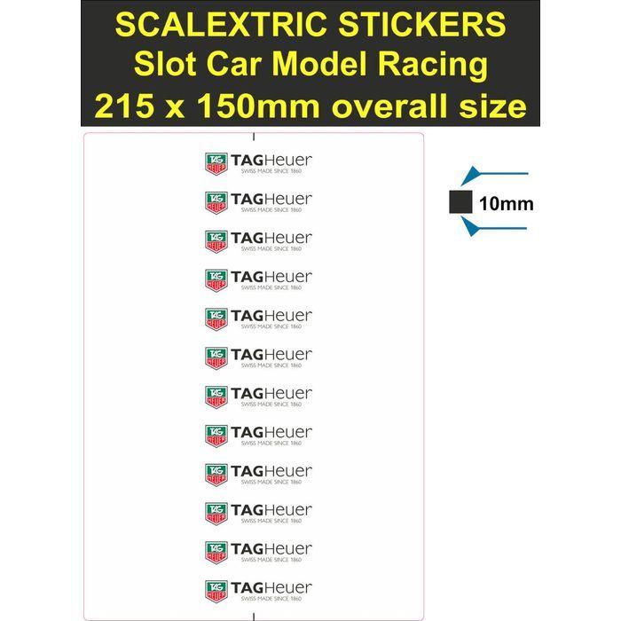 Vinyl Racing Logo - Scalextric Slot car sticker Model Race Logo decal adhesive vinyl wT