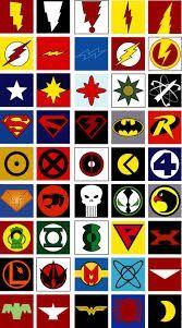 DC Character Logo - marvel character logos | MARVEL Super Heroes | Superhero, Comics ...