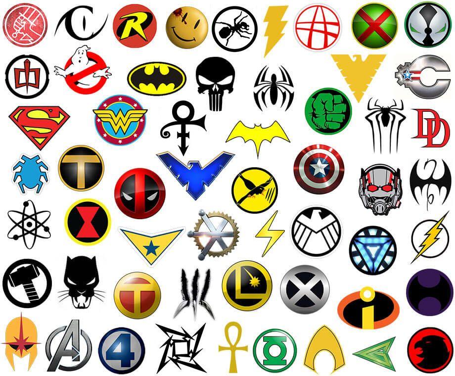 marvel characters logos