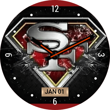 49ers Superman Logo - Superman 49ers for Huawei Watch - FaceRepo