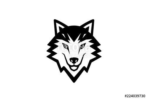 Wolf Head Logo - Creative Black Wolf Head Logo Symbol Vector Illustration Stock