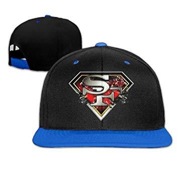 49ers Superman Logo - Huseki San Francisco 49ers Superman Logo Adjustable Snapback Hip Hop