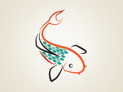 Koi Fish Graphic Logo - Koi Fish (WIP). Our Work. Koi, Fish logo and Fish