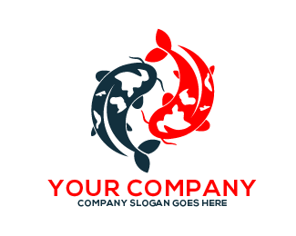 Koi Logo - logo rednavy koi fish Designed by zxc123qwe | BrandCrowd