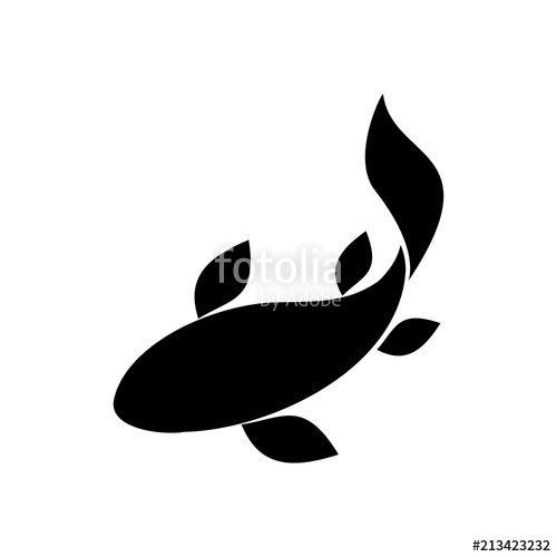 Koi Fish Graphic Logo - Koi logo japan fish japanese symbol background illustration vector ...