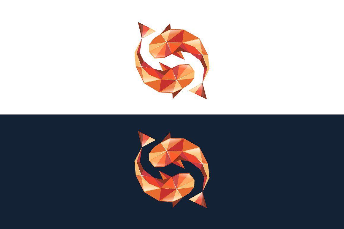 Koi Fish Graphic Logo - Koi Fish Logo - Ying Yang by Skydesigner on @creativemarket | fish ...