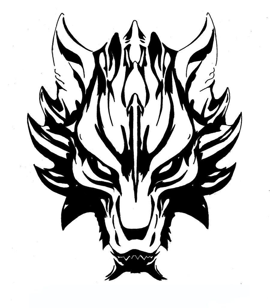 Black and White Wolves Logo - Wolf head Logos