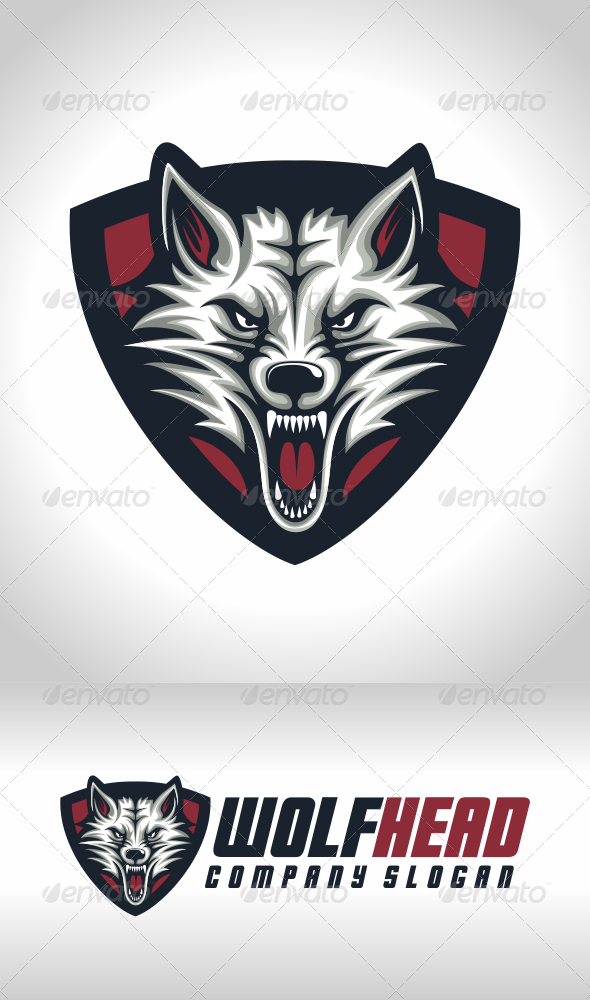 Wolf Head Logo - Wolf Head Logo Template by VectorCrow | GraphicRiver