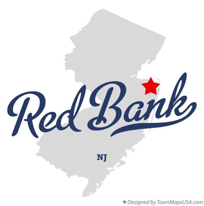Red Bank Logo - Map of Red Bank, Monmouth County, NJ, New Jersey