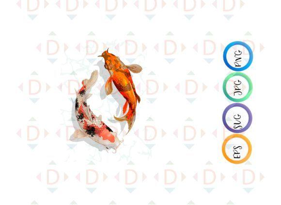 Koi Fish Graphic Logo - Japanese Koi Fish Graphic