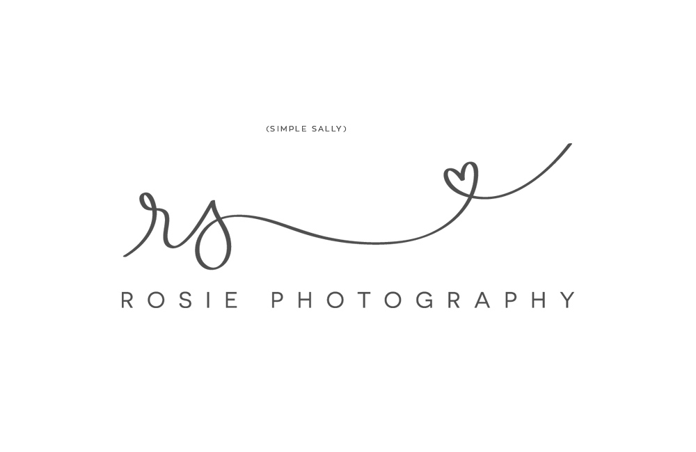 Custom Photography Logo - Simplistic logo design for creatives. 'rs' for Rosie Photography