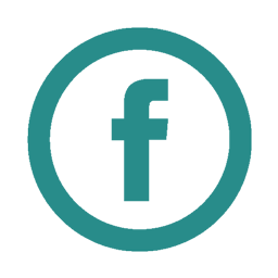 Turquoise Facebook Logo - press